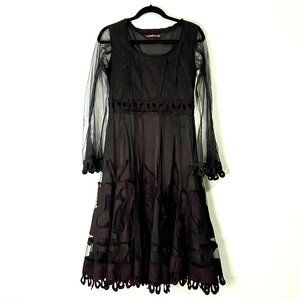 HAZEL Gothic Long Sleeve Dress w Beautiful Details